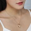 European & American Style Irregular Butterfly Pendant Necklace - Women's Versatile Simple Clavicle Chain