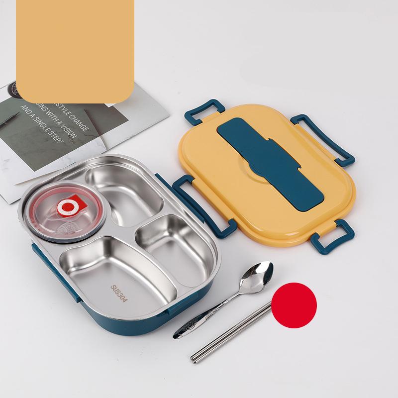 Food Storage Container Dinnerware Stainless Steel Lunch Bento Box Food Storage Student