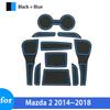 Rutschfeste Autoschlitzmatte für Mazda 2 Mazda2 DJ DL Demio 2014 2015 2016 2017 2018 Anti-Rutsch-Gummimatten Türnut Autozubehör