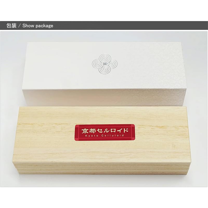 Kyoto Celluloid Ballpoint Pen Cigar Type Braid CT 0904B Oil-based