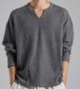 Beoteunseoul Minimal Slit Neck Knit (Gray)