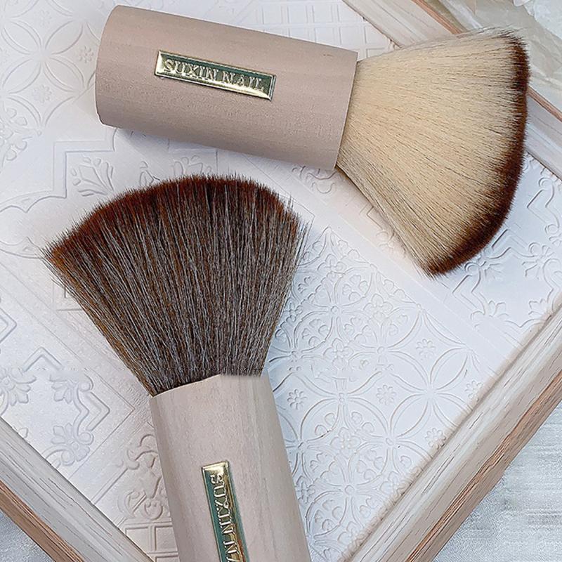 Runde Nagelstaubbürste Großformatig Nagelstaub entfernen Bürsten Acryl UV Gel Nagellack Puder Reinigungswerkzeug Maniküre Zubehör