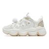FILA Fashion Pease WG Retro Series Pea Shoes Versatile Trendy Casual Sports Low-Top Dad Shoes Women sneaker Milk-White Gold F12W512151FGF