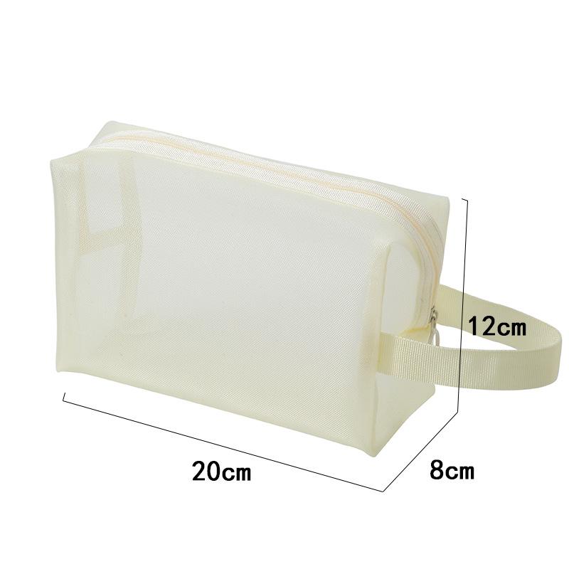 Large Capacity Mesh Makeup Bag Makeup Storage Pouch 1PC Black Layer Travel Cosmetic Bag Travel Toiletries Cosmetic Storage Bags