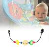 Cozy Wooden Baby Rocking Chair Toy Stand With Colorful Plush Toys For Infant Enjoyment