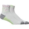 Accessory RUN SOCK QUARTER GREEN L [ASICS] WHITE/HAZY LILAC/GLOW