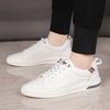 Men's Genuine Leather Casual Shoes Comfortable Lace-Up Walking Sneakers Breathable Outdoor Skate Shoes 2025 New Flats