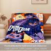 1pc Dandan,Alien,CatDigital Print Fleece Blanket - Contemporary Style, Suitable for All Seasons, Perfect for Home, Travel, or Camping - Mach