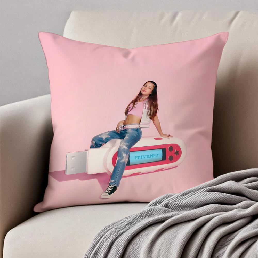 Singer EEmilia Classic Cushion Cover Pillowcase Antidustmite Invisible Zipper Short Plush Sofa Cushion
