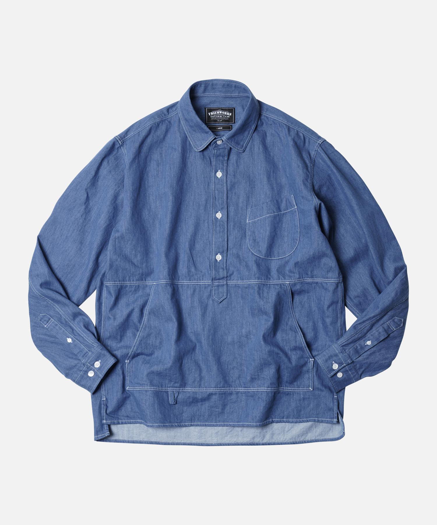 FRIZMWORKS Džinsa Anoraks Krekls _ Zils