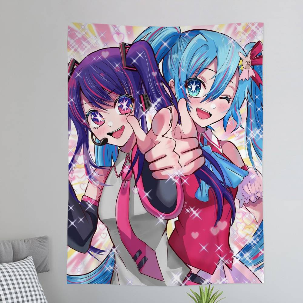 Anime OSHI NO KO Colorful Tapestry Wall Hanging Bohemian Wall Tapestries Mandala Wall Hanging Sheets