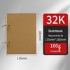 Thickened Sketchbook: 16 Coil-Bound Sheets, 8 Drawing Pages for Kids, Free Shipping