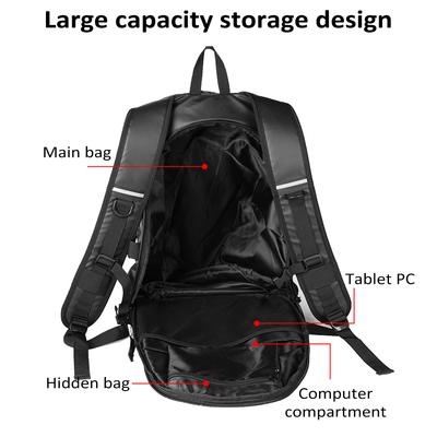 Motorcycle Backpack Waterproof Helmet Backpack for Men Reflective Helmet Backpack Anti