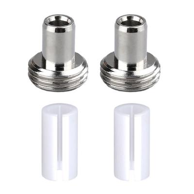 2x Keramikrohrhülsen mit 2x Metallfitting-Verbindern Ersatzteile