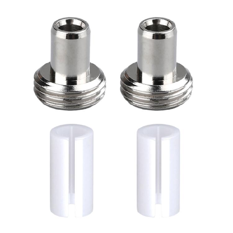 2x Keramikrohrhülsen mit 2x Metallfitting-Verbindern Ersatzteile