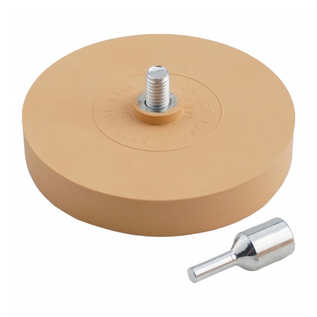 Gummi-Radierer-Rad mit 1 Adapter 88mm Aufsatz Niedriges Radierer-Karamell-Rad