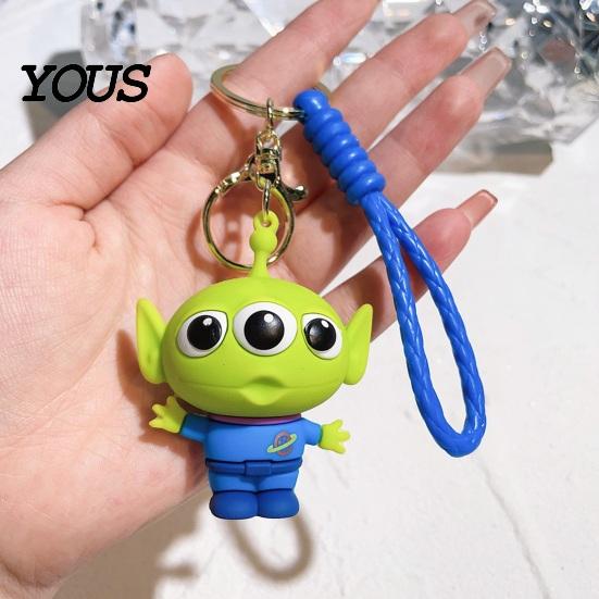 Kid Keychain Pendant, Silicone Cartoon Anime Figure Charm Key Holder, Keyring Party Favor Pendant for Children Friends Backpack Decoration
