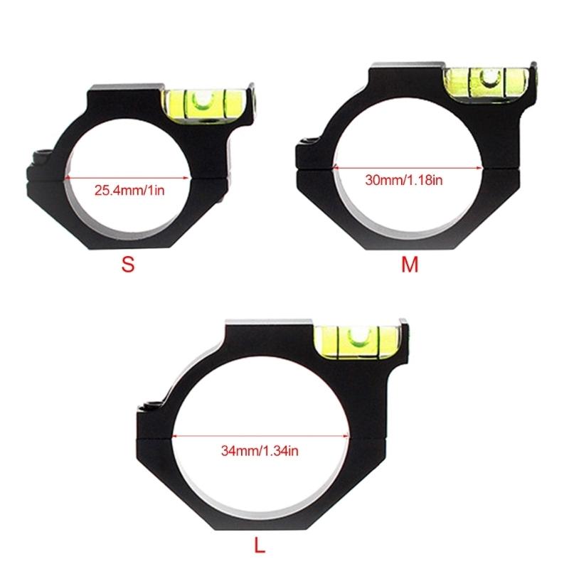 Precisions Scope Leveling for Precisions Shooting 1in Rings Reducers Smooth Scope Bubble Level Indicator Clamps Mount