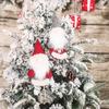 Faceless Christmas Gnome Hanging Ornament - Rudolph Style