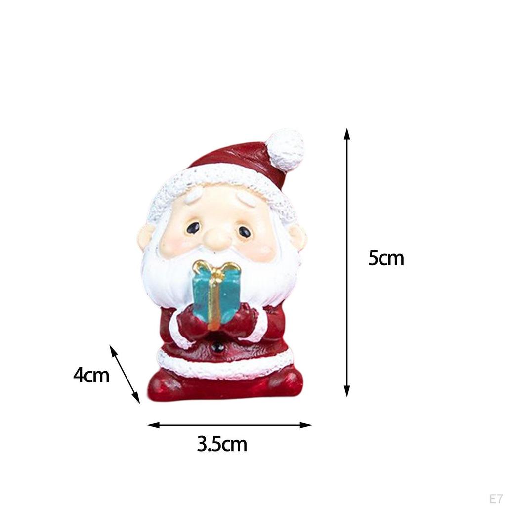 Christmas Figurine Home Decorative Mini Ornament DIY Crafts Micro Landscape Sculpture Miniatures