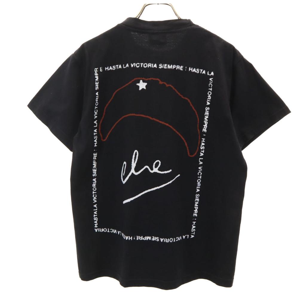THUNDER Che Guevara Print Short Sleeve T-shirt S Black Men's Used