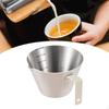 Coffee Measuring Cup Accessories 100ml Milk Pitcher Jug Portable Pouring Stainless Steel for