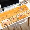 Mauspad Süßes Capybara Büro Schreibtischmatten Glatt Großes Gaming-Zubehör Verriegelte Kante Verschleißfeste Mousepads Spiel Laptop Schreibtischmatte