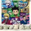 Hunter X Hunter Wall Tapestry Aesthetic Wall Hanging Printed Fabric Blanket Decorative Tapestries For Bedroom Living Room Home Decor