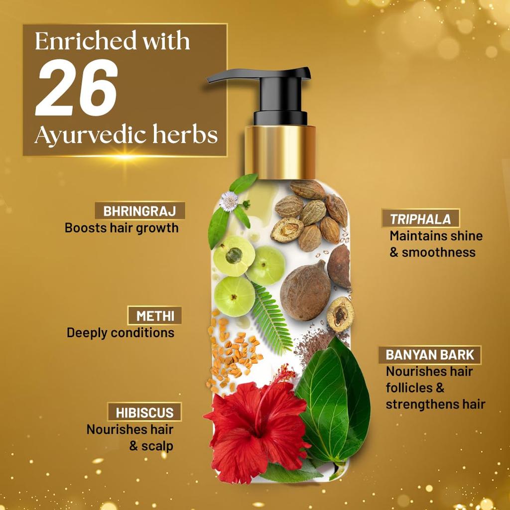 Sesa Ayurvedic Rephase Medicinal Shampoo 300Ml For Thicker Hair Growth And Frizz-Free Shine With Natural Herbal Formula
