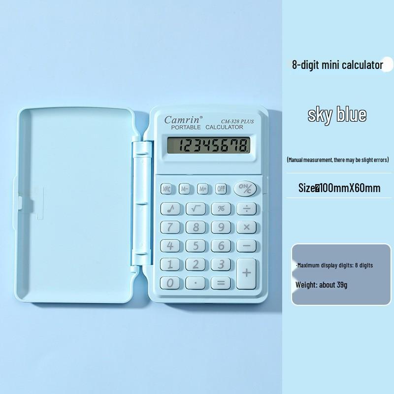 Compact Solid Color Mini Calculator K888 for Office Use
