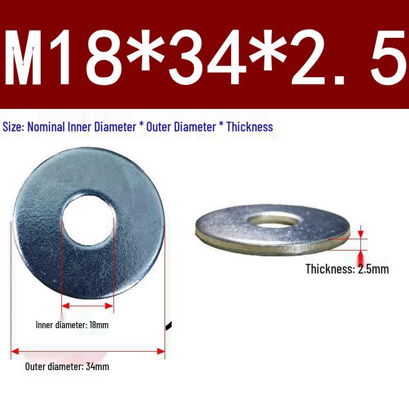 Galvanized Oversized Metal Washers M3-M60