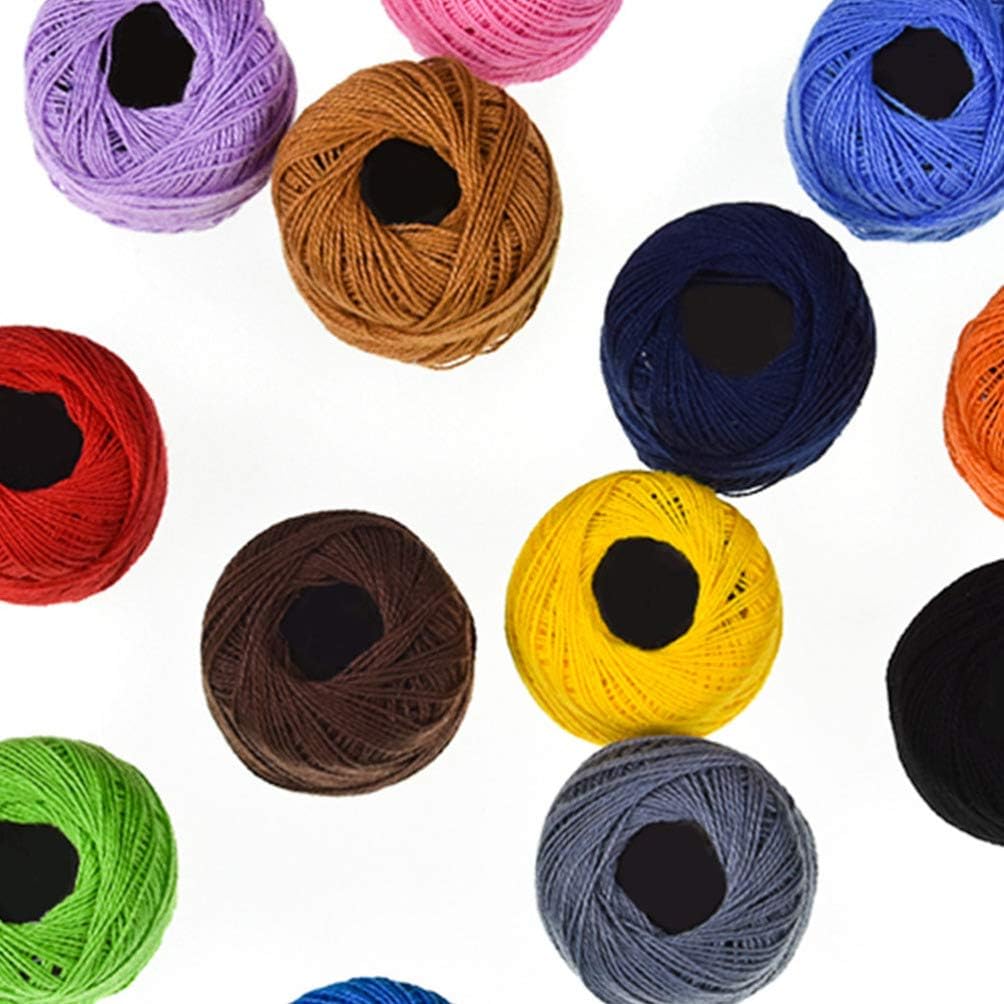 16 Roll Embroidery Thread Set - Assorted Colors Cotton Floss for Cross Stitch and Craft Projects, Ideal for Home Gift Making and Diy Embroidery