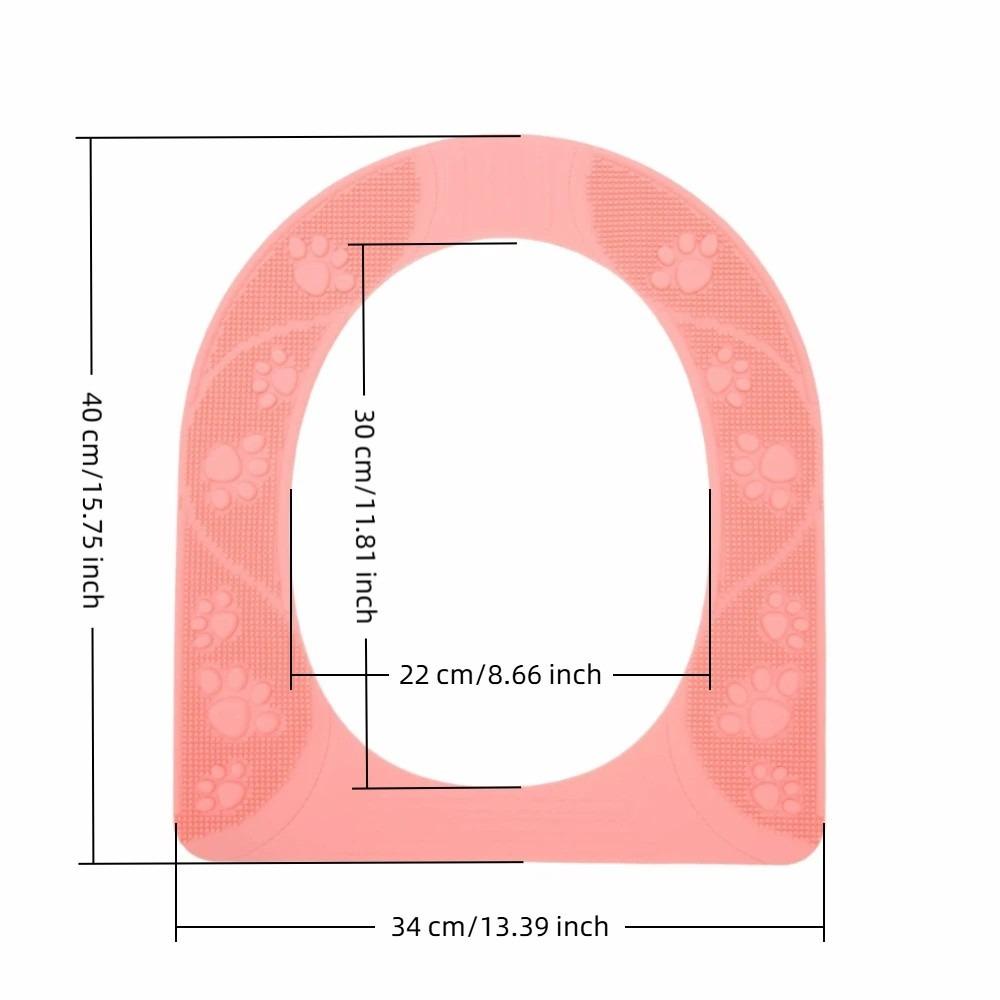 Silicone Toilet Seat Cover Washable Toilet Seat Cover Pad Universal Toilet Seat Pad Bathroom Use