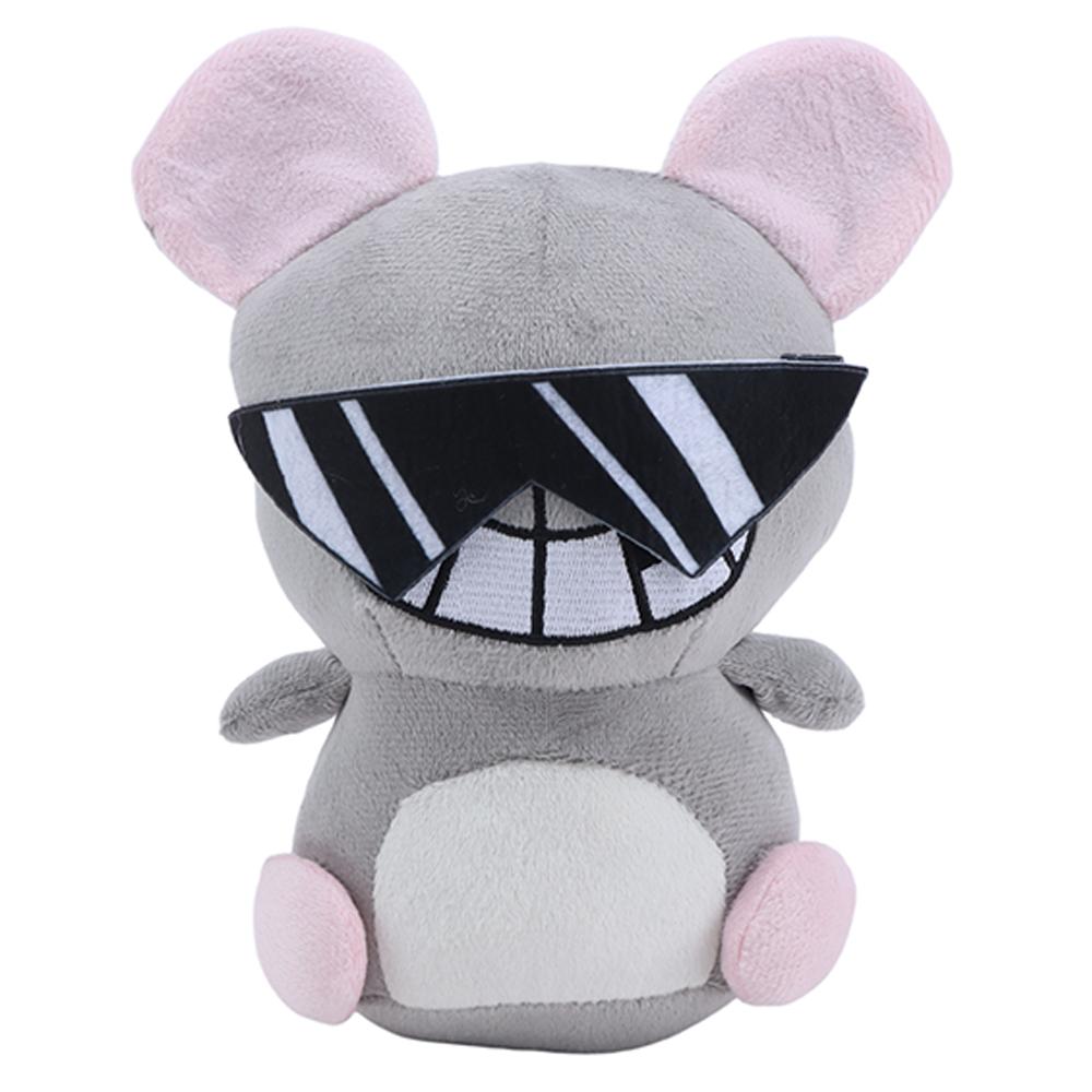 

22cm Cute Mewgenics Radical Rat Plush Toy Movie Stuffed Animals Soft Stuffed Mouse Doll Fans Birthday Gifts Kids Toys Room Decor 22*16cm серый
