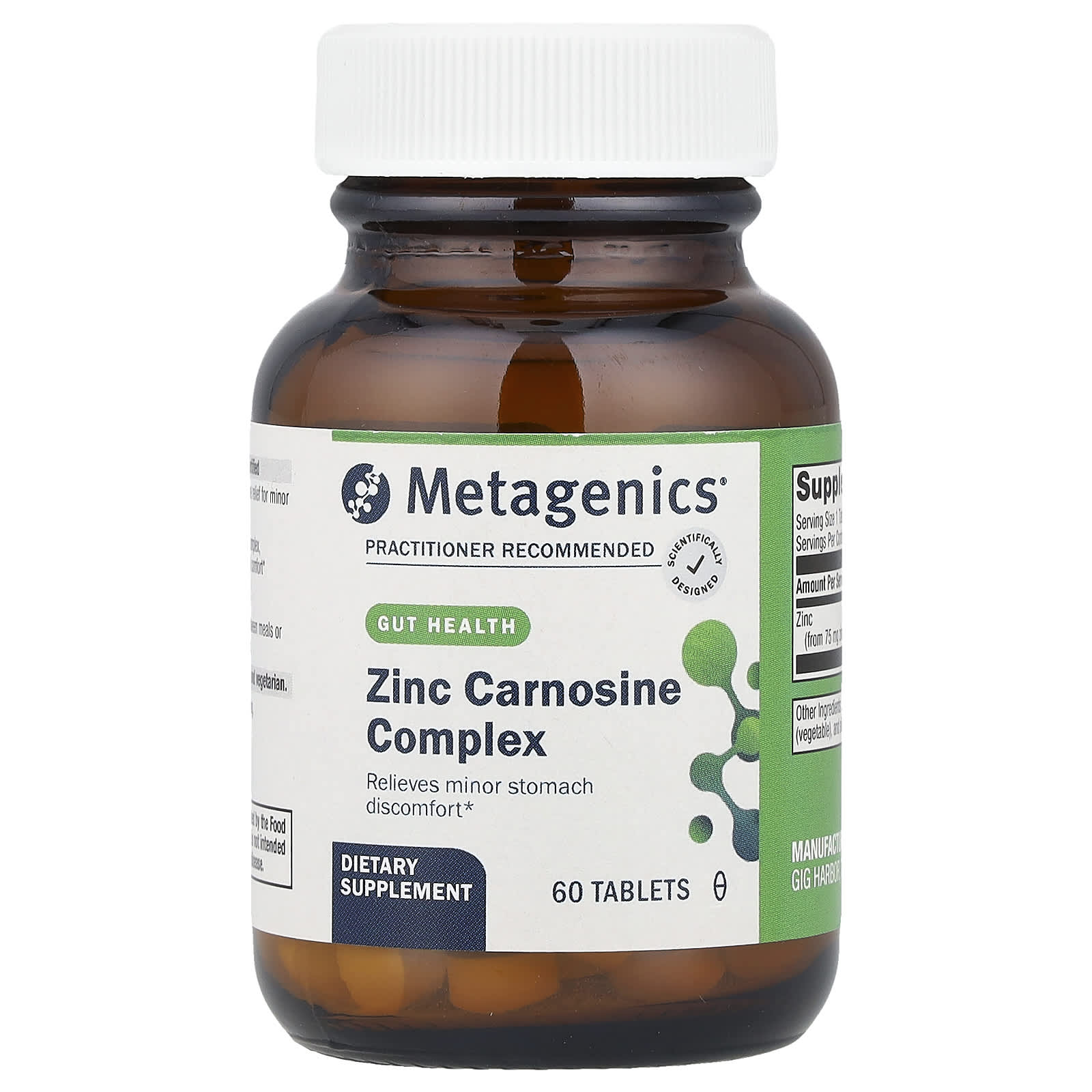 

Zinc Carnosine Complex, 17Mg, 60 Tablets