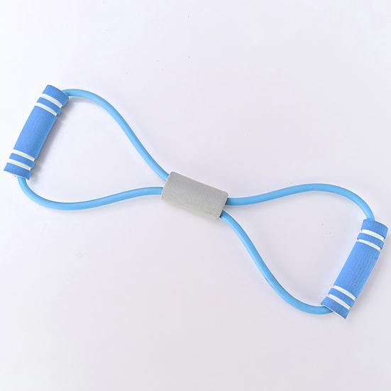 Figure 8 Fitness Resistance Band with Anti-slip Handle Portable Men Women Arm Shoulder Stretch Strength Training Exercise Elastic Strap Tension Rope