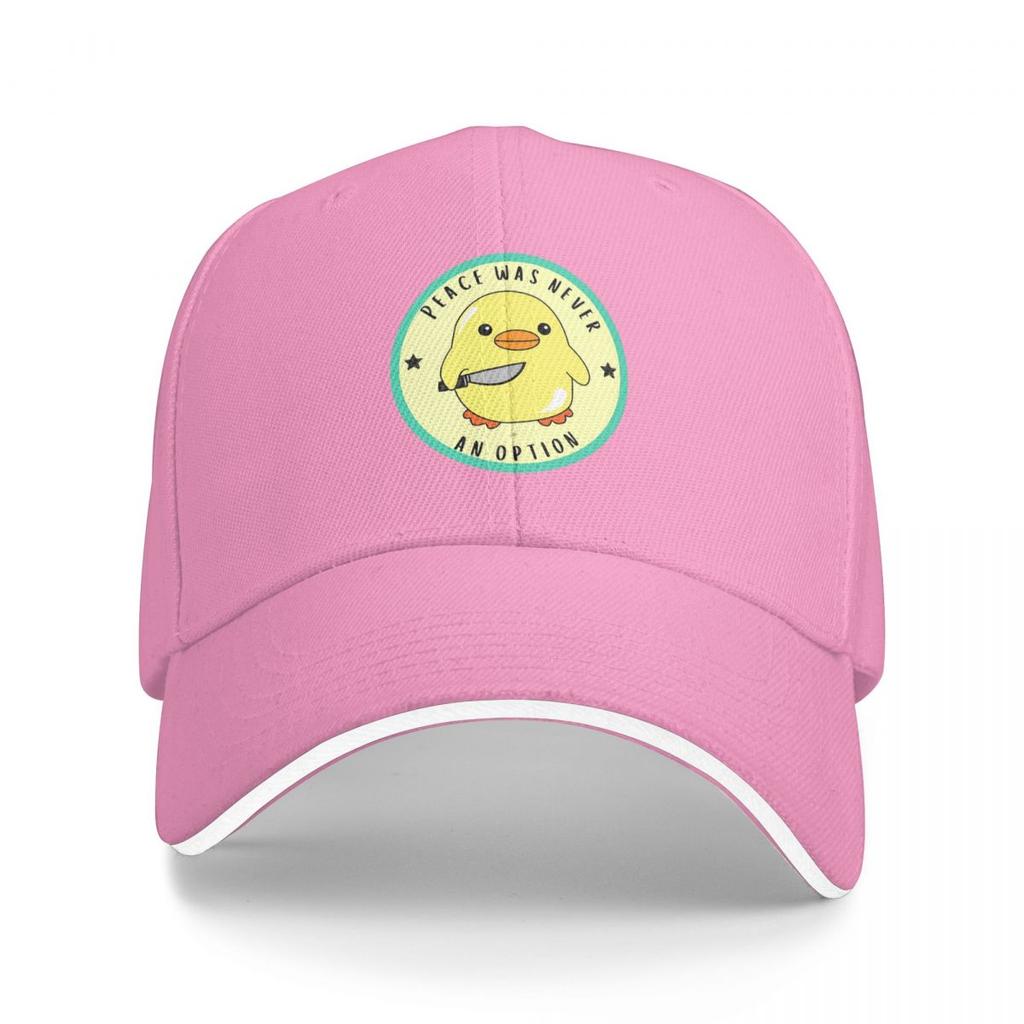 Duck Peace Was Never An Opition Printed Baseball Caps Snapback Baseball Hats Breathable Casual Casquette Outdoor Unisex