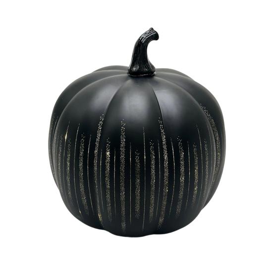 Twinkle Pumpkin Night Light with Timer Halloween Glass Starry Night Lamps Auto-Off LED Fall Decoration for Tabletop Mantel