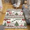 1Pc Christmas Candy Canes Rug Office Carpet Indoor Outdoor Doormat Nonslip Soft And Comfortable Living Room Christmas Halloween Gift D9186