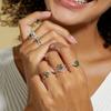 WES   CopperNatural Moss Agate Ring For Women Oval Cut Sea Grass Agate Flower Rings Wedding Party Jewelry Gift