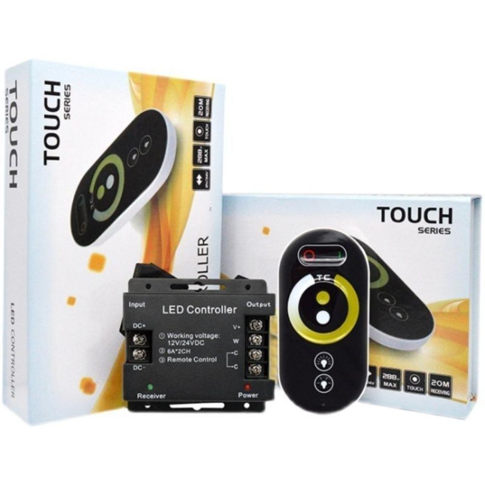 Aluminum Alloy Touch Remote Controller Constant Voltage CCT LED Controller Indoor Decoration