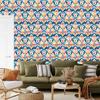 Baroque Damask Wallpaper Blue and Cream for Living Room and Bedroom 50x1000