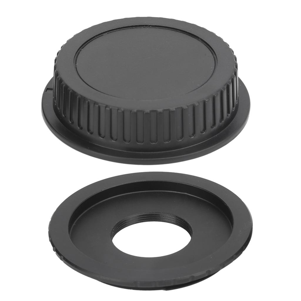 For CEOS Lens Adaptor Ring with Back Cap for C Mount Lens to for Canon EF EFS Camera