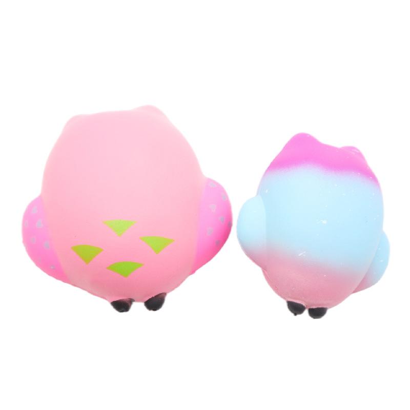 Two 1Pc Sizes Options Cute Owl Squishy Slow Rising Squeeze Toys Owl Models Stress Relieving Toys For Children And Adults
