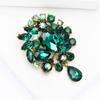 Elegant Rhinestone Alloy Brooch - Versatile Medium-Sized Corsage Pin for Women's Fashion
