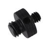 1 4 Inch To 3 8 Inch Male Threaded Screw Mount Adapter for Tripod Camera Cage Ball HeadBlack