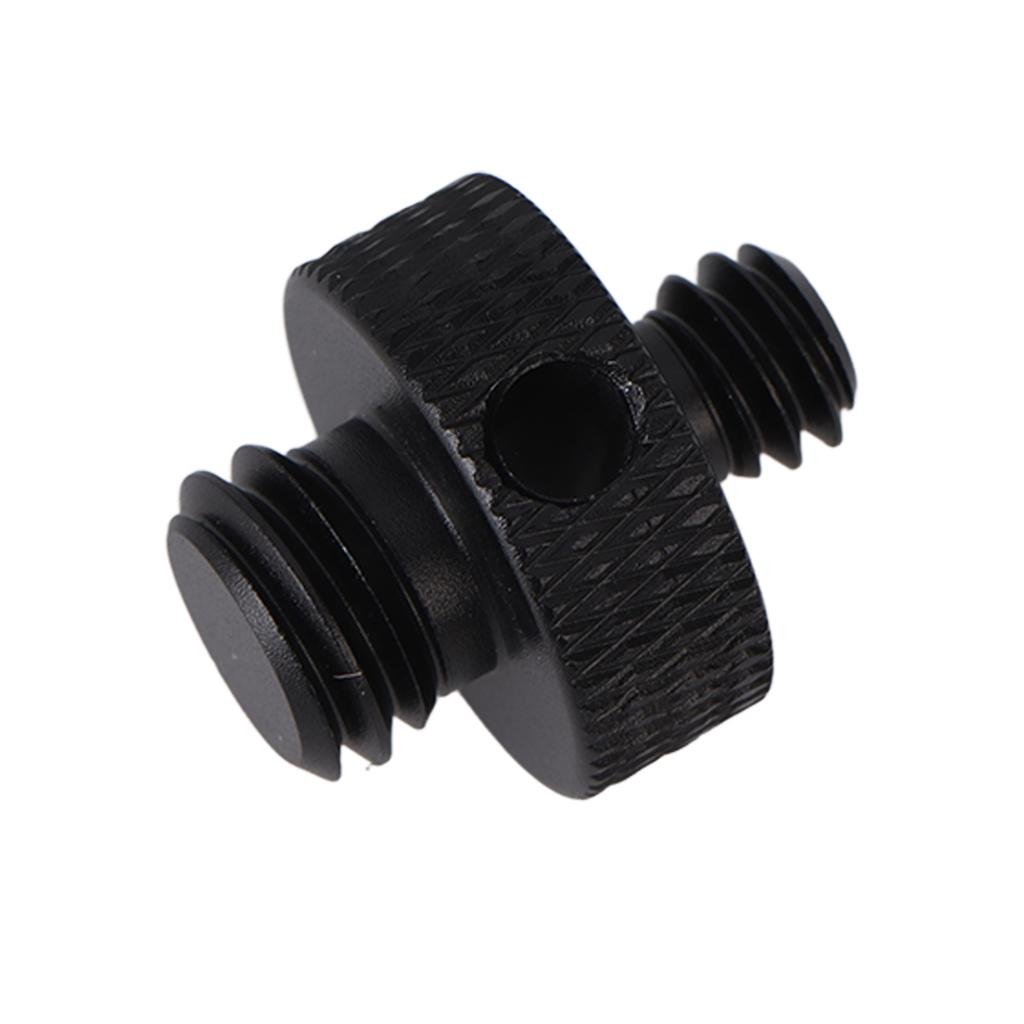 1 4 Inch To 3 8 Inch Male Threaded Screw Mount Adapter for Tripod Camera Cage Ball HeadBlack