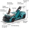 1/24 Nowy model samochodu sportowego Revuelto ze stopu metali, drzwi można otwierać i podnosić, skrzydło ogonowe, dźwięk, światło, kolekcja pojazdów, prezent dla dzieci