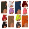 2023 Basic Summer Women's Pure Color Two-piece Fake Shorts Leggings Available In 13 Colors