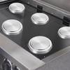 4PCS Stainless Steel Electric Ceramic Stove Cover Dust-proof Stove Top Cover  Protect Hotplate